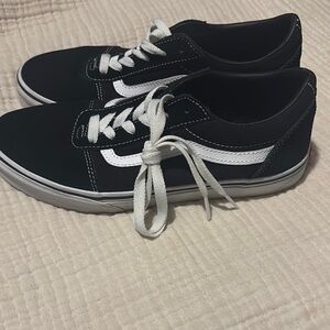 Black and White Vans Sneakers